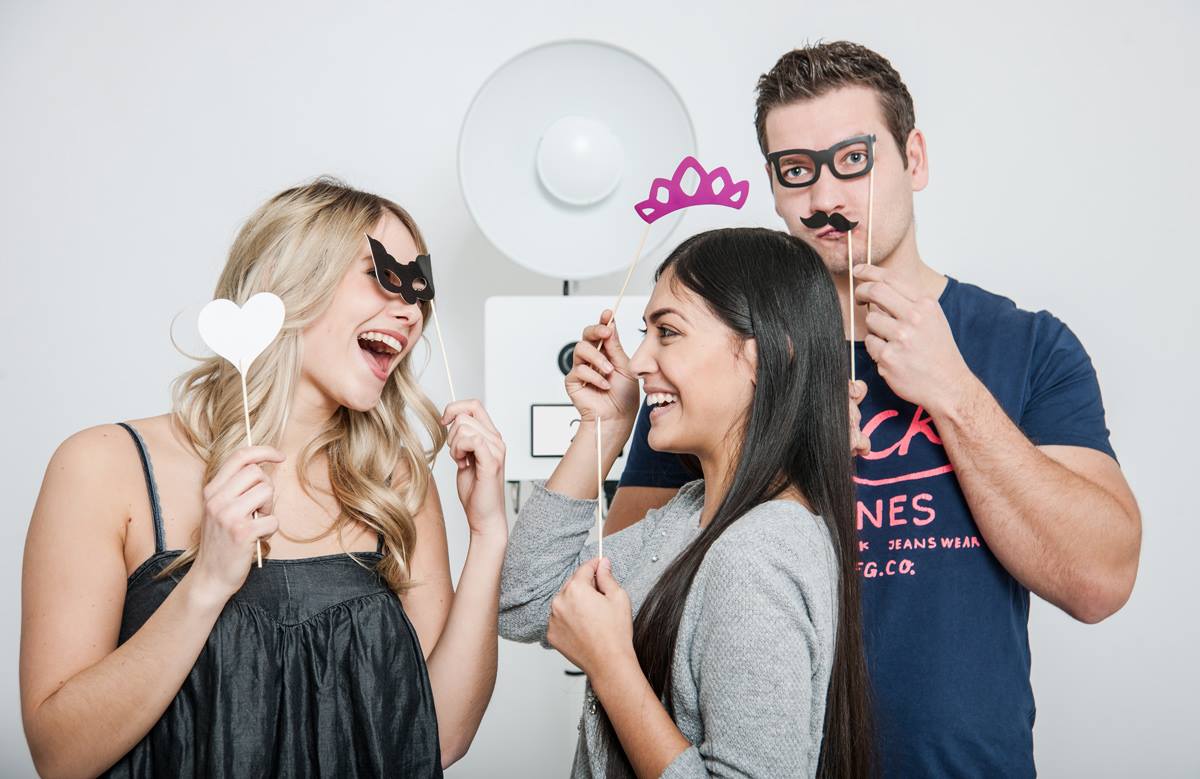 Borne photobooth en action lors d'un mariage à Dax